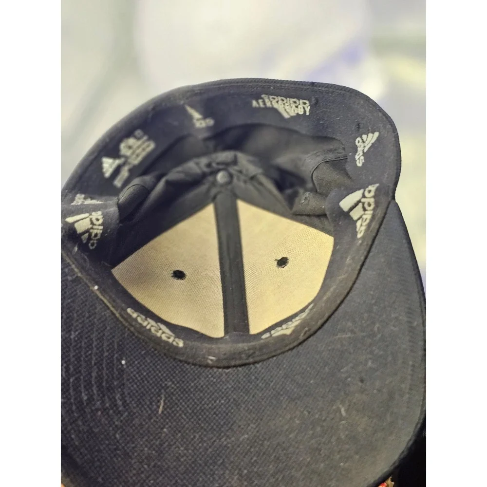 Adidas Aeroready Black Baseball Cap Hat Embroidered Logo RN 90288 Mens Womens